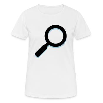 Lupe - Frauen T-Shirt atmungsaktiv - Weiß - Vorne - AI Model Female 172 dark (172cm)