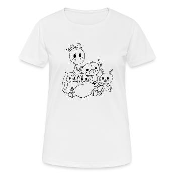 Willkommen Baby - Frauen T-Shirt atmungsaktiv - Weiß - Vorne - AI Model Female 172 dark (172cm)