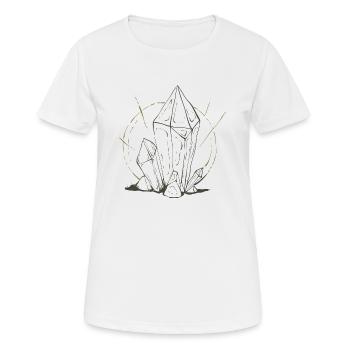 Crystal esotericism spell makes magic - Women's Breathable T-Shirt - white - Front - AI Model Female 172 dark (172cm)