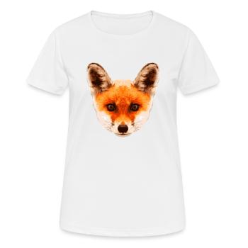 Renard bébé * Foxy bébé * Hypnose renard Hypnose renard - T-shirt respirant Femme - blanc - Devant - AI Model Female 172 dark (172cm)
