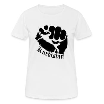 Kurdistan - Frauen T-Shirt atmungsaktiv - Weiß - Vorne - AI Model Female 172 dark (172cm)