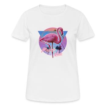 Miami Vice - T-shirt respirant Femme - blanc - Devant - AI Model Female 172 dark (172cm)