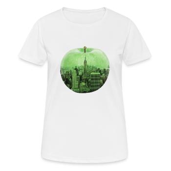 new York - Women's Breathable T-Shirt - white - Front - AI Model Female 172 dark (172cm)