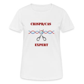 CRISPR / CAS EXPERT - T-shirt respirant Femme - blanc - Devant - AI Model Female 172 dark (172cm)