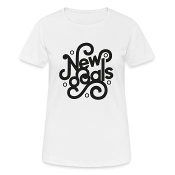 Design New goals / New goals / Sayings - Women's Breathable T-Shirt - white - Front - AI Model Female 172 dark (172cm)