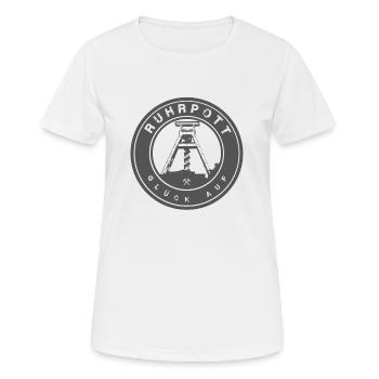 Ruhrpott - T-shirt respirant Femme - blanc - Devant - AI Model Female 172 dark (172cm)