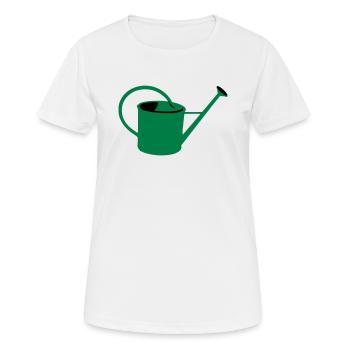 Gießkanne - Frauen T-Shirt atmungsaktiv - Weiß - Vorne - AI Model Female 172 dark (172cm)