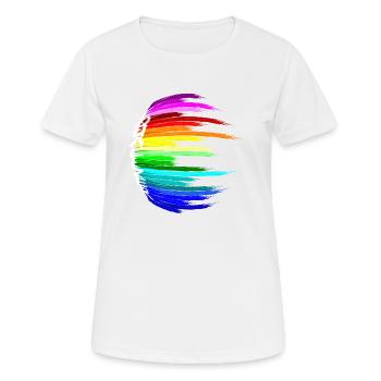 hardstyle equalizer - Frauen T-Shirt atmungsaktiv - Weiß - Vorne - AI Model Female 172 dark (172cm)