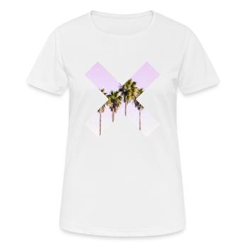 X Palm - Women's Breathable T-Shirt - white - Front - AI Model Female 172 dark (172cm)