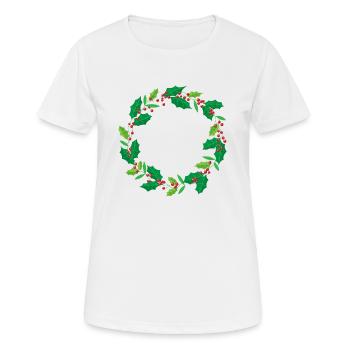 Kranz / Kranz - Frauen T-Shirt atmungsaktiv - Weiß - Vorne - AI Model Female 172 dark (172cm)