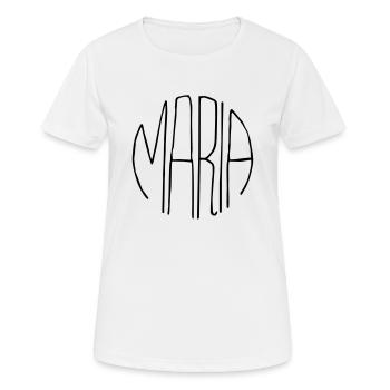 Maria gift - Women's Breathable T-Shirt - white - Front - AI Model Female 172 dark (172cm)