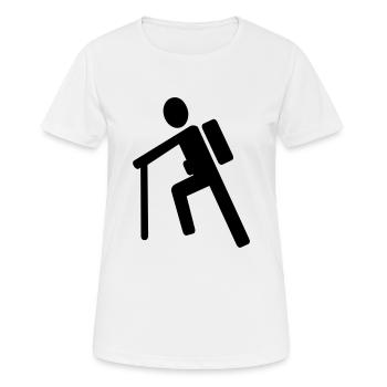 Alpinisme - Escalade - trekking - T-shirt respirant Femme - blanc - Devant - AI Model Female 172 dark (172cm)
