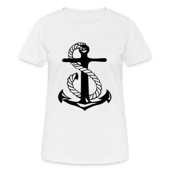 anchor skipper - Women's Breathable T-Shirt - white - Front - AI Model Female 172 dark (172cm)