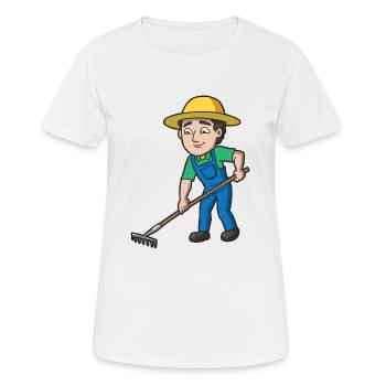 Farmer - Women's Breathable T-Shirt - white - Front - AI Model Female 172 dark (172cm)