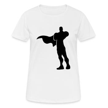 Supernatural Hero - Frauen T-Shirt atmungsaktiv - Weiß - Vorne - AI Model Female 172 dark (172cm)