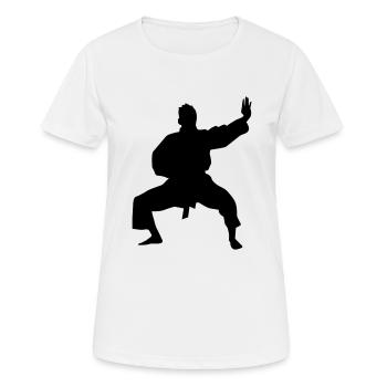 Karate male eu - Women's Breathable T-Shirt - white - Front - AI Model Female 172 dark (172cm)
