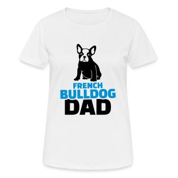 Bulldogge - Frauen T-Shirt atmungsaktiv - Weiß - Vorne - AI Model Female 172 dark (172cm)