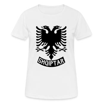 Kosovo shqiptar - Frauen T-Shirt atmungsaktiv - Weiß - Vorne - AI Model Female 172 dark (172cm)