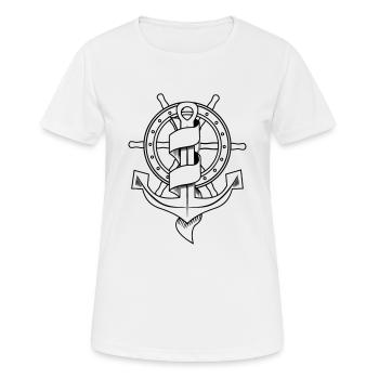 klassic_tattoo_vector - Frauen T-Shirt atmungsaktiv - Weiß - Vorne - AI Model Female 172 dark (172cm)