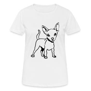 race de chiens de Chihuahua - T-shirt respirant Femme - blanc - Devant - AI Model Female 172 dark (172cm)