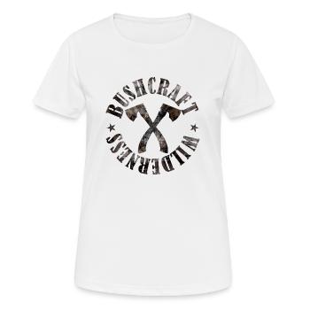 Bushcraft Wilderness - Women's Breathable T-Shirt - white - Front - AI Model Female 172 dark (172cm)