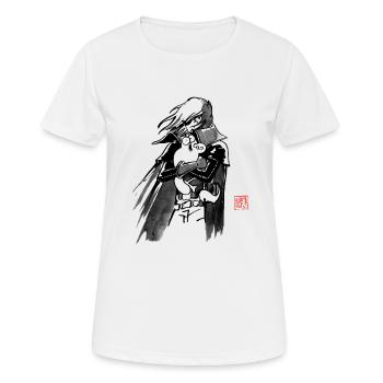 albator and simon's cat - Women's Breathable T-Shirt - white - Front - AI Model Female 172 dark (172cm)