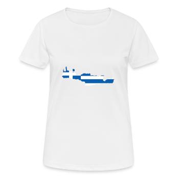 Crete - Women's Breathable T-Shirt - white - Front - AI Model Female 172 dark (172cm)