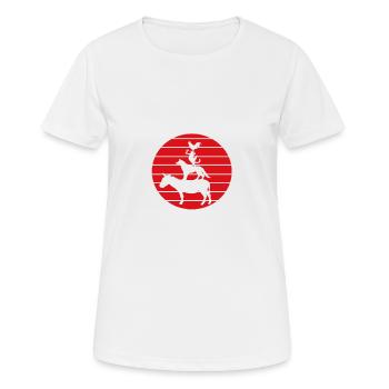 Bremer Stadtmusikanten - Frauen T-Shirt atmungsaktiv - Weiß - Vorne - AI Model Female 172 dark (172cm)