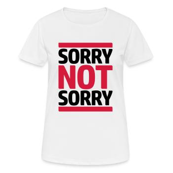 Citer Désolé pas - T-shirt respirant Femme - blanc - Devant - AI Model Female 172 dark (172cm)