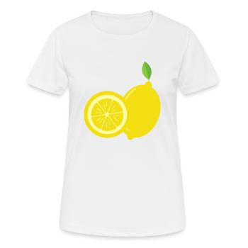 Citron - Juste un citron - T-shirt respirant Femme - blanc - Devant - AI Model Female 172 dark (172cm)