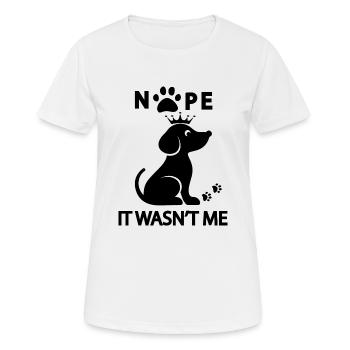 Dog dog - Women's Breathable T-Shirt - white - Front - AI Model Female 172 dark (172cm)