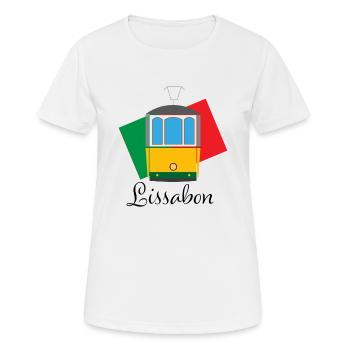 Lisbon - Women's Breathable T-Shirt - white - Front - AI Model Female 172 dark (172cm)