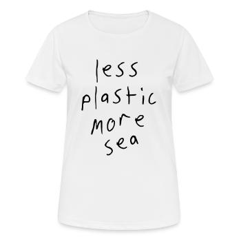Umwelt - Frauen T-Shirt atmungsaktiv - Weiß - Vorne - AI Model Female 172 dark (172cm)