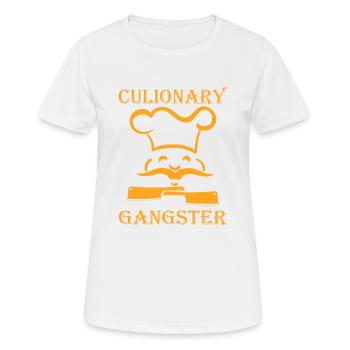 Cuisine cuisine cuisine cuisine Food Kitchen - T-shirt respirant Femme - blanc - Devant - AI Model Female 172 dark (172cm)