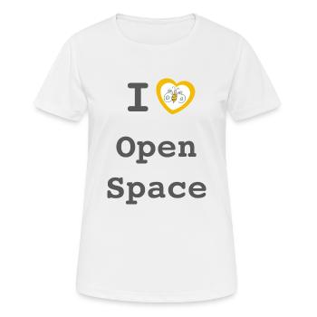 I love Open Space - Frauen T-Shirt atmungsaktiv - Weiß - Vorne - AI Model Female 172 dark (172cm)