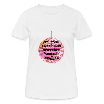 Festival - Frauen T-Shirt atmungsaktiv - Weiß - Vorne - AI Model Female 172 dark (172cm)