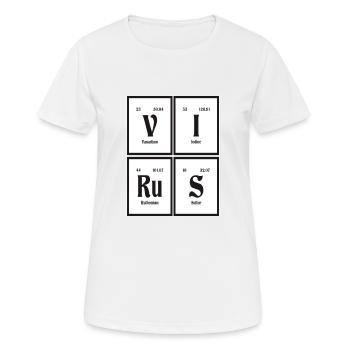 Virus - Periodensystem der Elemente - Frauen T-Shirt atmungsaktiv - Weiß - Vorne - AI Model Female 172 dark (172cm)
