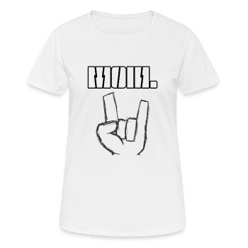Moin im Hardrock Design - Frauen T-Shirt atmungsaktiv - Weiß - Vorne - AI Model Female 172 dark (172cm)