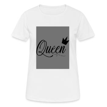 Queen - Women's Breathable T-Shirt - white - Front - AI Model Female 172 dark (172cm)