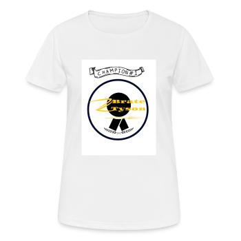 Brate Tyson - Frauen T-Shirt atmungsaktiv - Weiß - Vorne - AI Model Female 172 dark (172cm)