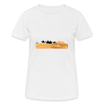 Desert - T-shirt respirant Femme - blanc - Devant - AI Model Female 172 dark (172cm)