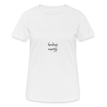 Énergie de guérison - T-shirt respirant Femme - blanc - Devant - AI Model Female 172 dark (172cm)