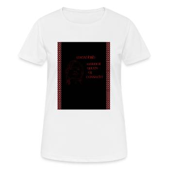 Königin Meadhbh, Kriegerkönigin von Connacht - Frauen T-Shirt atmungsaktiv - Weiß - Vorne - AI Model Female 172 dark (172cm)
