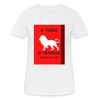 Nom de famille O Toole - T-shirt respirant Femme - blanc - Devant - AI Model Female 172 dark (172cm)