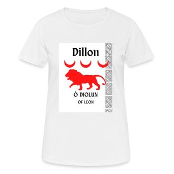 Dillon surname - Women's Breathable T-Shirt - white - Front - AI Model Female 172 dark (172cm)