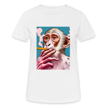 Monkey business - Women's Breathable T-Shirt - white - Front - AI Model Female 172 dark (172cm)