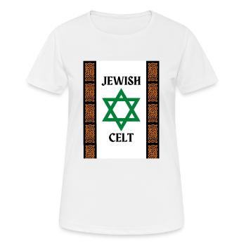 Celte juif - T-shirt respirant Femme - blanc - Devant - AI Model Female 172 dark (172cm)