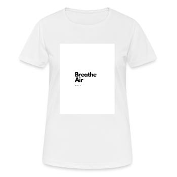 Air - Frauen T-Shirt atmungsaktiv - Weiß - Vorne - AI Model Female 172 dark (172cm)