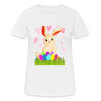 3 - T-shirt respirant Femme - blanc - Devant - AI Model Female 172 dark (172cm)