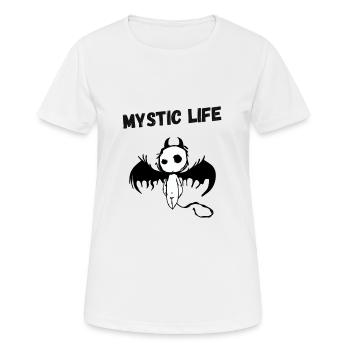Vie mystique - T-shirt respirant Femme - blanc - Devant - AI Model Female 172 dark (172cm)